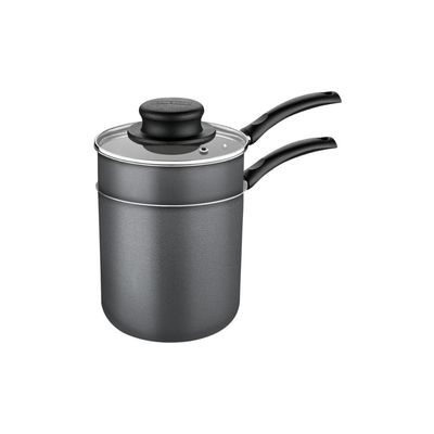Cuscuzeira Tramontina em Alumínio com Revestimento Interno e Externo em Antiaderente Starflon Max Chumbo 10 cm 0,8 L