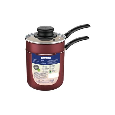Cuscuzeira Tramontina em Alumínio com Revestimento Interno e Externo em Antiaderente Starflon Max Vermelho 10 cm 0,8 L