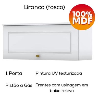 Cozinha Modulada 10 Pecas 240 Cm Ce792 Americana Henn Branco Calcare