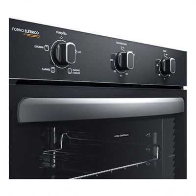 Forno Embutir Elétrico Continental 50L Limpafácil Preto 220V