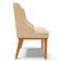 Kit 4 Cadeiras Estofadas Para Sala De Jantar Base Fixa De Madeira Castanho Lia Suede Bege - Ibiza