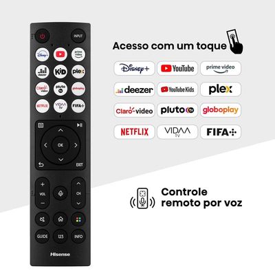 Smart TV 40 Hisense Full HD DLED A4N com sistema operacional VIDAA, Modo Game, Dolby Audio, Depth Enhancer e Modo AI Esportes - 40A35HSV Preto / Bivolt