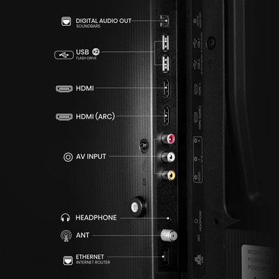 Smart TV 40 Hisense Full HD DLED A4N com sistema operacional VIDAA, Modo Game, Dolby Audio, Depth Enhancer e Modo AI Esportes - 40A35HSV Preto / Bivolt
