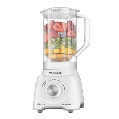 Liquidificador Mondial L97W 2 Velocidades + Pulsar 550W Branco / 110V