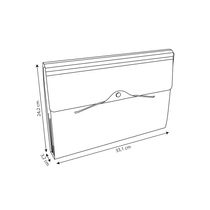 Pasta Sanfonada Dello A4 Executive com 12 Divisórias Preta 33x24cm
