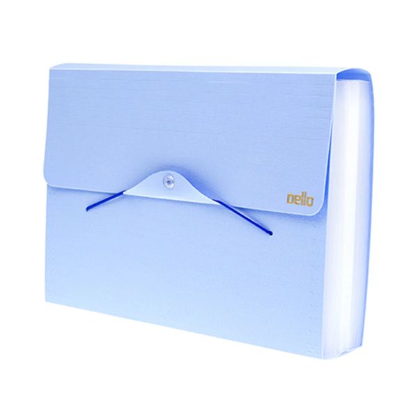 Pasta Sanfonada Dello A4 Serena 31 Divisórias Azul Pastel 24x8x33cm Pasta Sanfonada Dello A4 Serena 31 Divisórias Azul Pastel 24x8x33cm