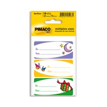 Etiqueta Adesiva Pimaco Presente De-Para com 18 Etiquetas