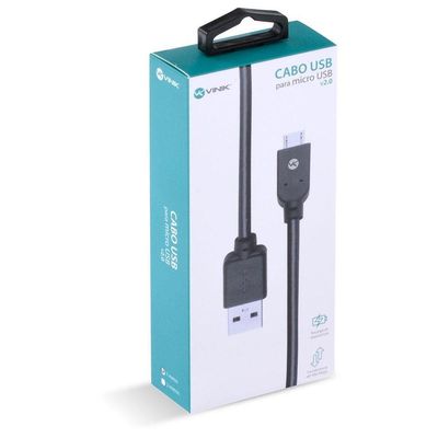 Cabo Usb X Micro Usb B 2.0 1m Preto Musb-1