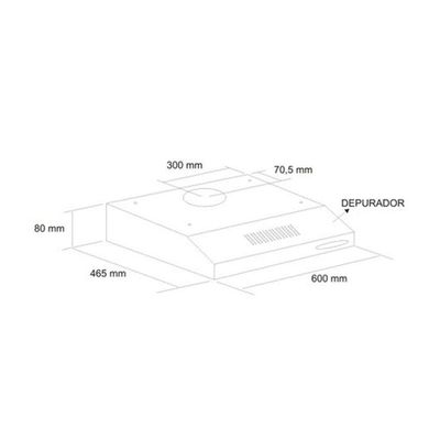 Depurador De Ar Para Fogão Power Steel Fischer Inox 110V