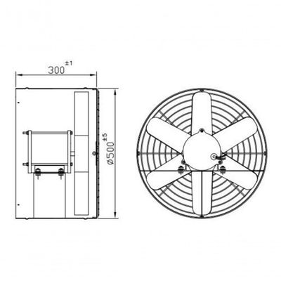 Exaustor Axial Industrial 50cm Eq500m4