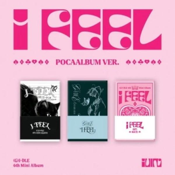 Álbum (G)I-DLE I feel 6º Mini POCAALBUM Versão RANDOM GATO