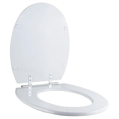 Tampa De Vaso Poliéster Spot Branco Para Bacia Deca