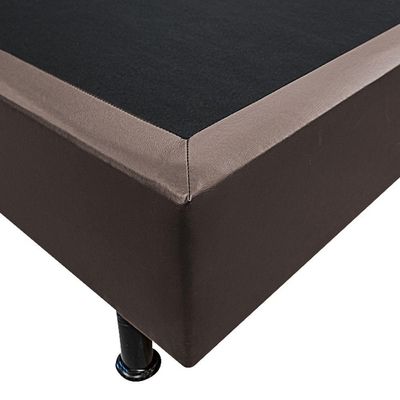 Base Box Para Cama Casal Queen 158x198cm Bipartido Liz S05 Sintético Marrom - Mpozenato