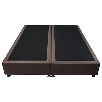 Base Box Para Cama Casal Queen 158x198cm Bipartido Liz S05 Sintético Marrom - Mpozenato