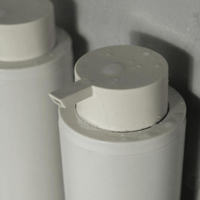 Conjunto Saboneteira e Dispenser de Sabonete Liquido 500ml Bege Eleve Ou
