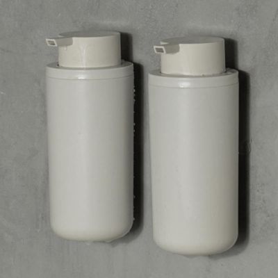 Conjunto Saboneteira e Dispenser de Sabonete Liquido 500ml Bege Eleve Ou