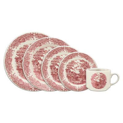 Aparelho de Jantar Oxford Biona Donna Vilarejo em Cerâmica 20 Peças