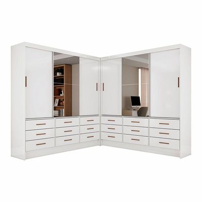 Closet Sevilha 6 Portas Casal Duplo Plus Carioca Branco