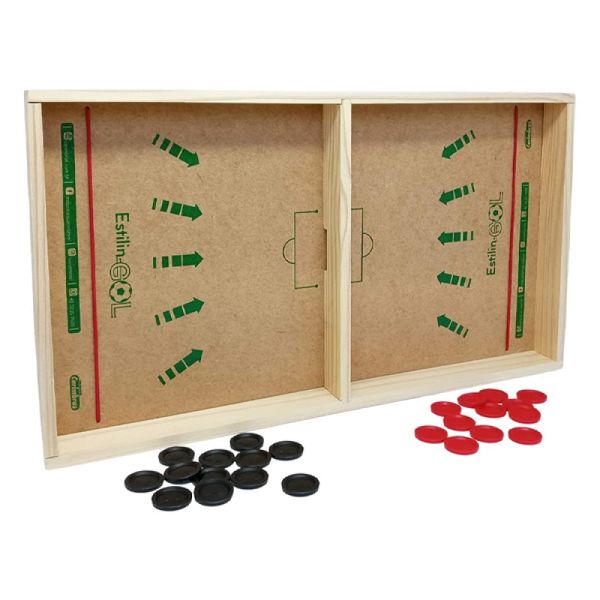 Jogo de Tabuleiro e Futebol de Botão Infantil Estilingol - Carimbras