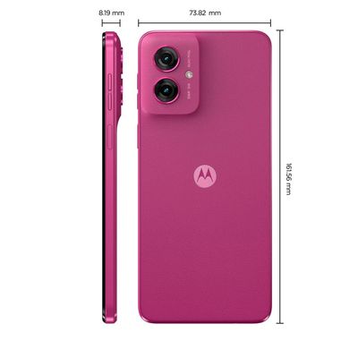 Smartphone Motorola Moto g55 5G Rosa 256GB, 16GB (8GB RAM + 8GB Ram Boost) e Câmera Traseira de até 50MP com AI NFC Tela 6.5 com Superbrilho Rosa
