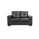 Conjunto Sofá De Couro Punto 3 Lugares Preto Pigmentado - Mempra