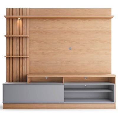 Estante Home Theater Para Até 65 Pol. Maceió Freijó-cinza Fosco - Colibri