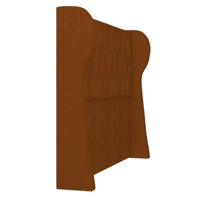 Cabeceira Casal Queen Cama 160cm Malva I02 Veludo Terracota - Mpozenato