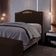 Cabeceira Cama Casal King 195cm Com Tachas Imperial J02 Sintético Marrom Escuro - Mpozenato