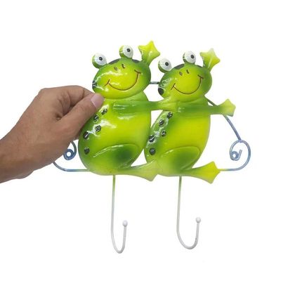 Gancho Metal Sapinho Duplo Kit 4 Unidades Enfeite Decoraçao Parede Pendura Chave Bone Bolsa Cabide Sala Casa Quarto
