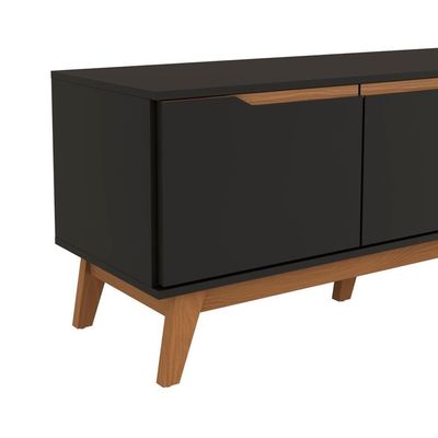 Rack Kappesberg 3 Portas Preto Fosco 180cm