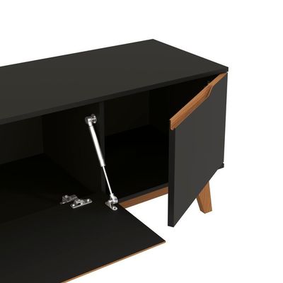 Rack Kappesberg 3 Portas Preto Fosco 180cm