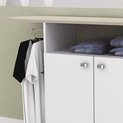 Balcão Com Tábua De Passar 2 Portas Tp3000 Branco - Tecno Mobili