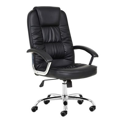 Conjunto com 2 Cadeiras de Escritório Presidente Giratórias Finland Preto