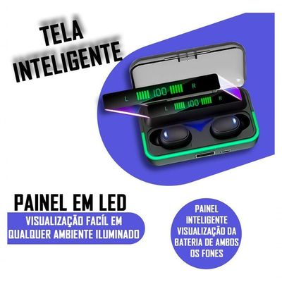 Fone De Ouvido Via Bluetooth Tws E10 A Prova Dágua