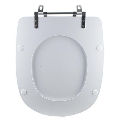 Tampa Vaso Sanitário Madeira Laqueada Dona Beja Branco Para Bacia Santa Clara