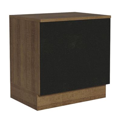 Balcão Forno Embutir 80x60cm Com Tampo Rustic/preto