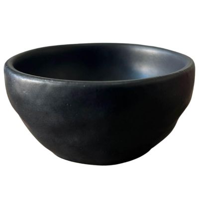 Kit 15 Ramequins Molheira 50ml Cerâmica Orgânico Preto Buffet Restaurante Porto Brasil