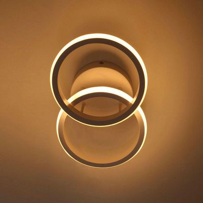 Plafon Taschibra Village Circle Led Bivolt Branco 3000k Luz Amarela 15050999