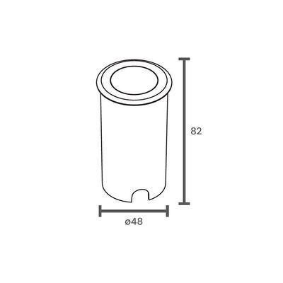 Embutido De Solo Led Taschibra Thin 1w Bivolt Prata 3000k Luz Amarela 15090367