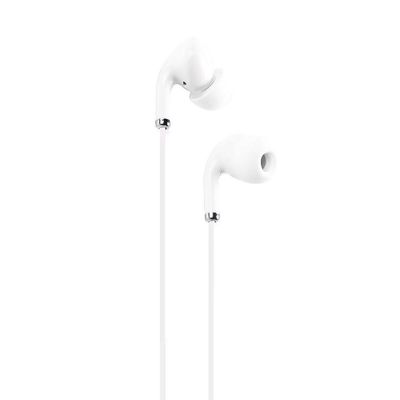 Fone De Ouvido Sound Pods Branco Com Microfone Cabo 1.2m