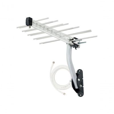 Antena Externa Aquario Log Para Tv 20 Elementos - Lu-20 Plus