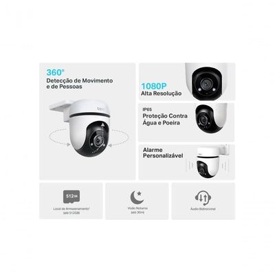 Camera Wi-fi De Seguranca Externa 1080p Full Hd Tc40