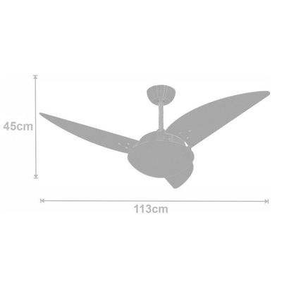 Ventilador De Teto Clear Tabaco 127V 110V