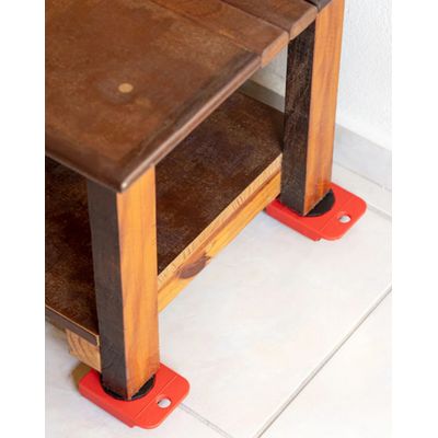 Move Fácil Kit 4 Carrinhos Movedor Móveis Pesados Casa Caso Transportador Para Mudança Geladeira Fogão Sofá