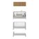 Berço 3 Em 1 Com Armário Aéreo 4 Portas Mp4140 Branco-rustic Branco-rustic