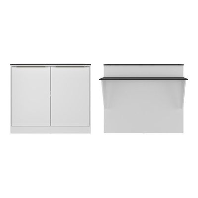 Bancada Balcão/Mesa Cozinha Bélgica Br5484 Branca