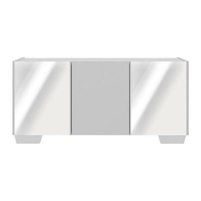 Rack Tv Até 32 Polegadas Com Espelhos Mp1079 Branco Branco