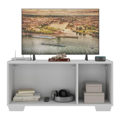 Rack Para Tv Até 32 Polegadas Com 3 Portas Multimóveis Mp1068 Branco Branco