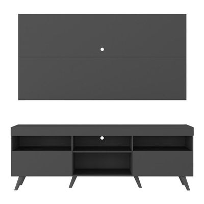 Rack com Painel TV até 65" e Pés Retrô Flórida Multimóveis