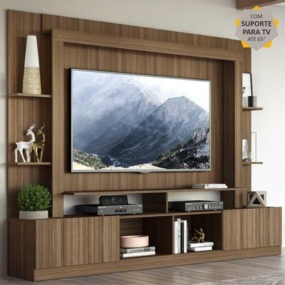 Rack Estante Painel Suporte Tv 65´´ Madeirado